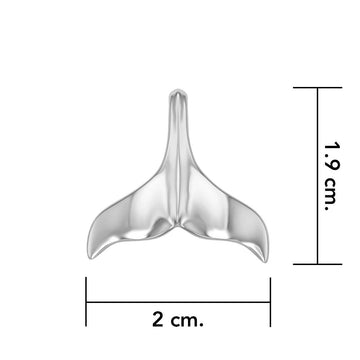 Whales tail Sterling Silver Pendant Chain and Earrings Box Set SET038 - Jewelry